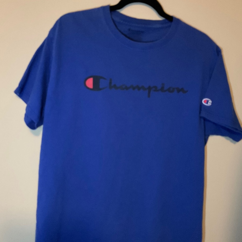 Champion Brand T-shirt, Blue, Men’s Large